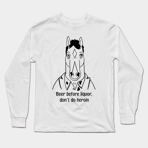 BoJack Exhilaration Long Sleeve T-Shirt by vectrus